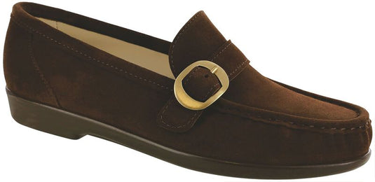 SAS Women's Lara Slip On Loafer Brown Suede