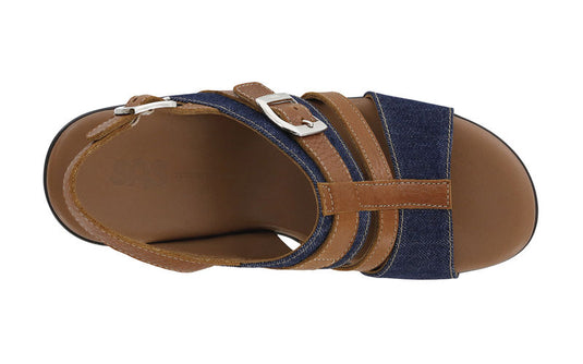 SAS Women's Layla Wedge Sandals Blue Jean