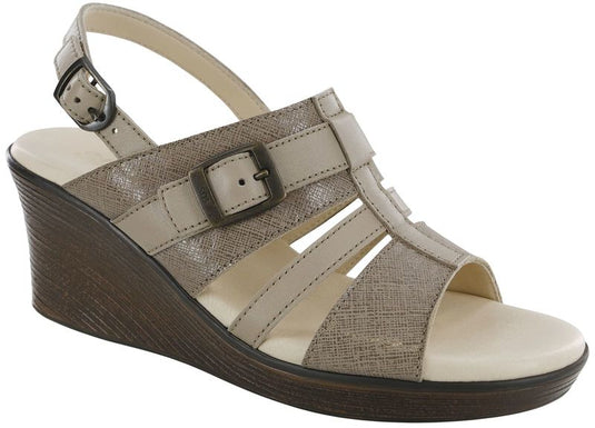 SAS Women's Layla Wedge Sandals Fog/Taupe