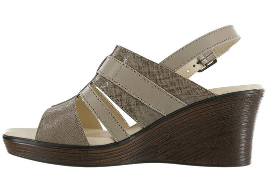 SAS Women's Layla Wedge Sandals Fog/Taupe