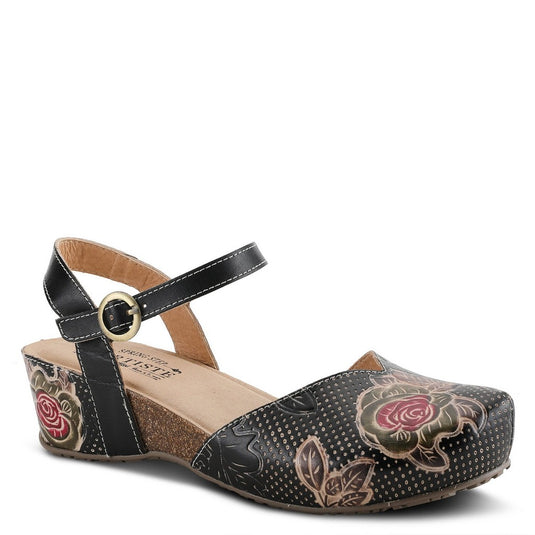 Spring Step Women's Lizzie Rose Sandal Black Multi