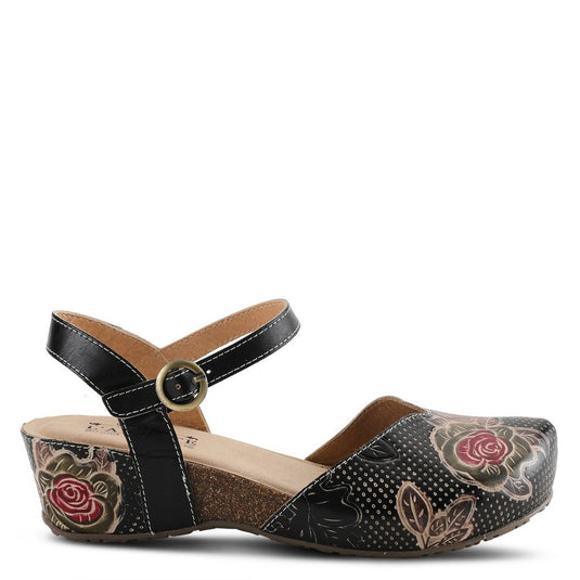 Spring Step Women's Lizzie Rose Sandal Black Multi