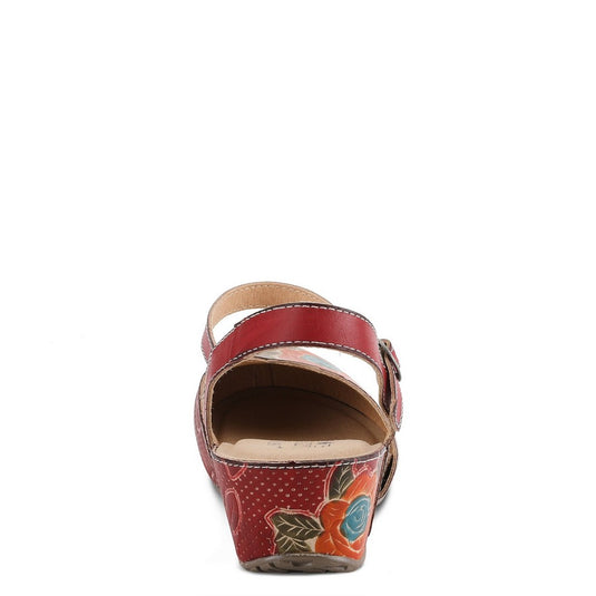 Spring Step Women's Lizzie Rose Sandal Red Multi