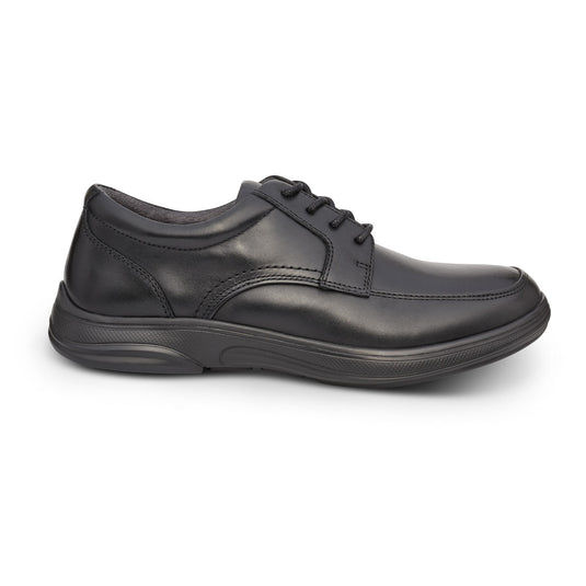 Anodyne Men's No.12 Casual Oxford Diabetic Shoes Black