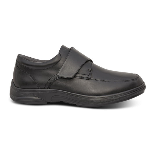 Anodyne Men's No.28 Casual Oxford Diabetic Shoes Black