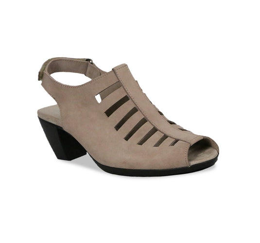 Munro Women's Abby Slingback Sandals Taupe Nubuck