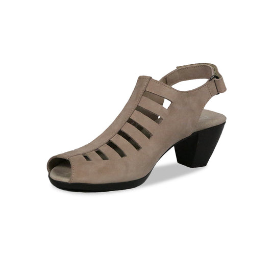 Munro Women's Abby Slingback Sandals Taupe Nubuck