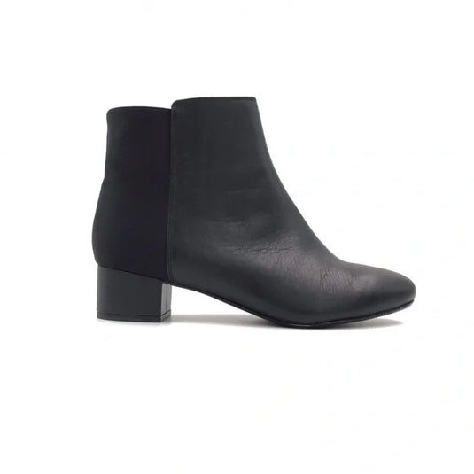 Clarks Women's Chartli Valley Dress Bootie Black Suede combo