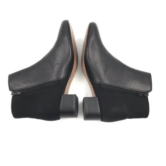 Clarks Women's Chartli Valley Dress Bootie Black Suede combo