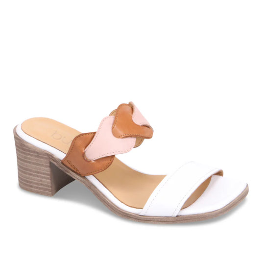 Bueno Women's Mallory Heel Sandal White Multi