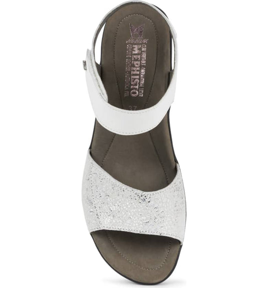 Mephisto Women's Pattie Flat Sandals White