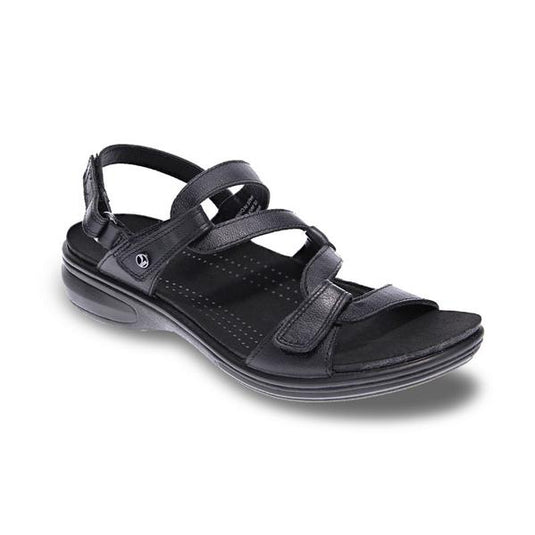 Revere Women's Miami Back Strap Sandals Black