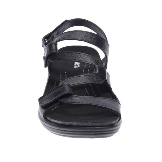 Revere Women's Miami Back Strap Sandals Black