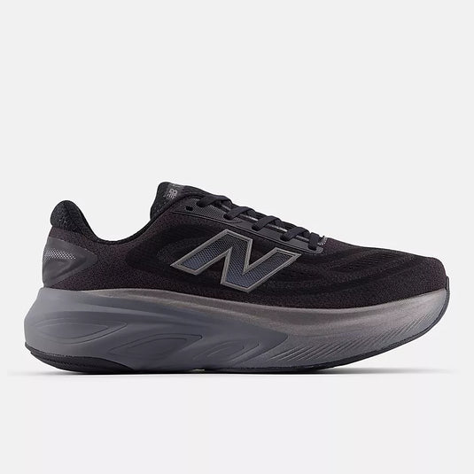 New Balance Men's Fresh Foam X More v6 Sneaker Black with Castlerock and Black Metallic