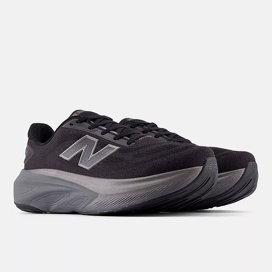 New Balance Men's Fresh Foam X More v6 Sneaker Black with Castlerock and Black Metallic