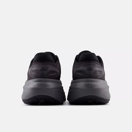 New Balance Men's Fresh Foam X More v6 Sneaker Black with Castlerock and Black Metallic