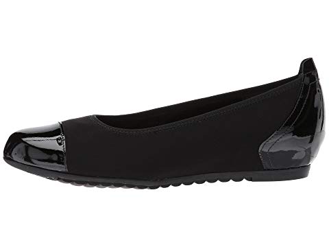 Munro Women's Henlee Black Fabric/Patent