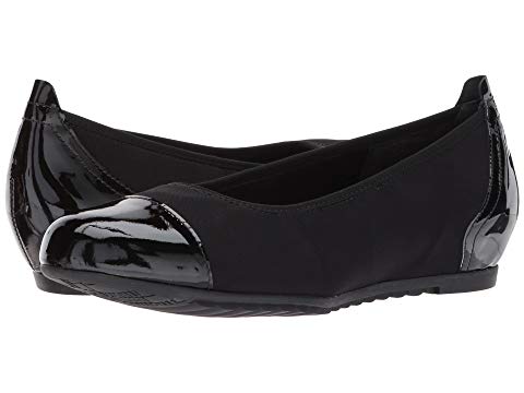 Munro Women's Henlee Black Fabric/Patent