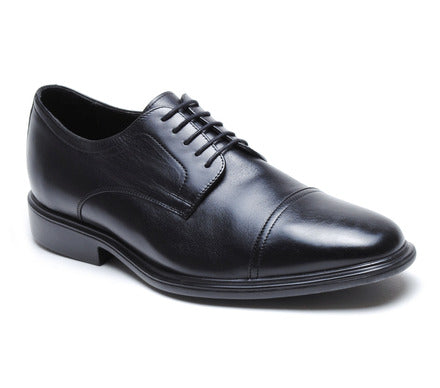 Neil M Men's Senator Cap Toe Black Leather