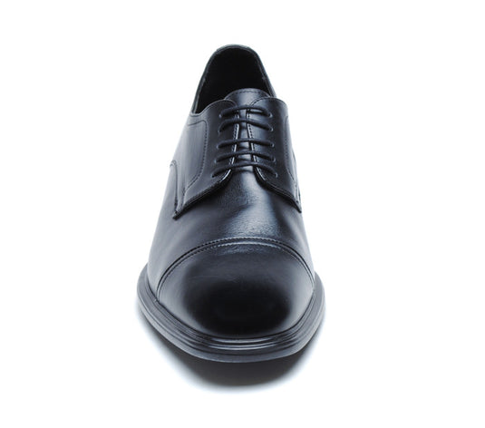 Neil M Men's Senator Cap Toe Black Leather