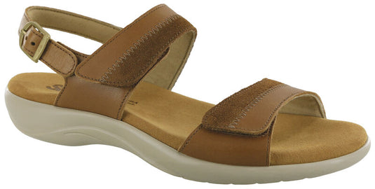 SAS Women's Nudu Two Tone Leather Sandal Hazel     New Color