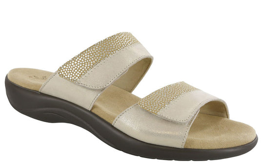 SAS Women's Nudu Two Tone Slide Sandals Golden