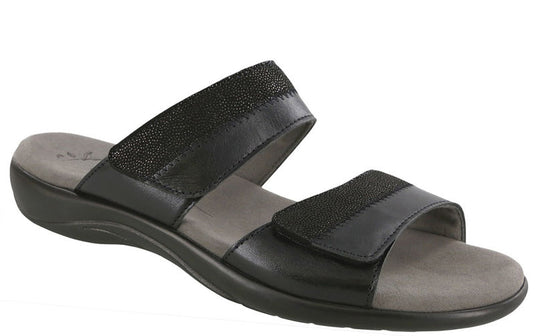 SAS Women's Nudu Two Tone Slide Sandals Midnight