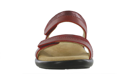 SAS Women's Nudu Two Tone Slide Sandals Ruby/Cabernet