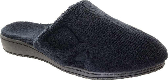 David Tate Women's Cuddle Slippers Gray Terry Cloth