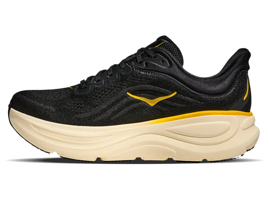 Hoka One One Men's Bondi 9 Sneakers Carbon Black / Yellow Gold