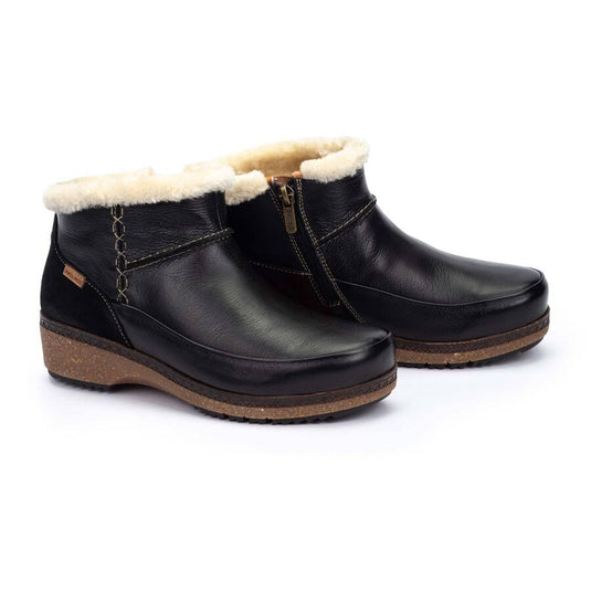 Pikolinos GRANADA Women's ankle boots with fleece - Black