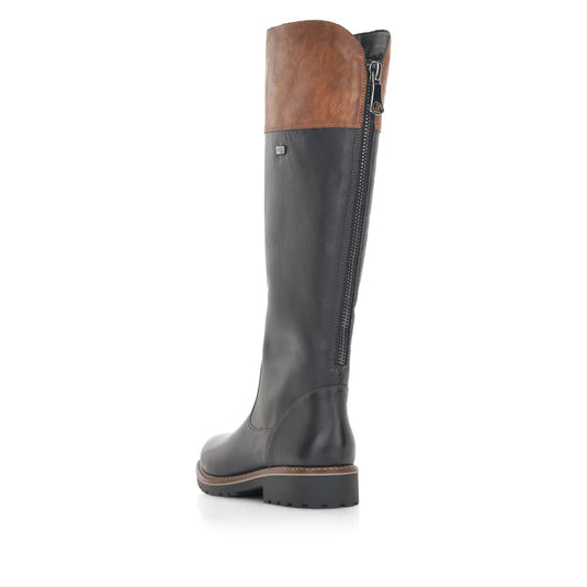 Remonte Women's High Boots Night Black-Brown