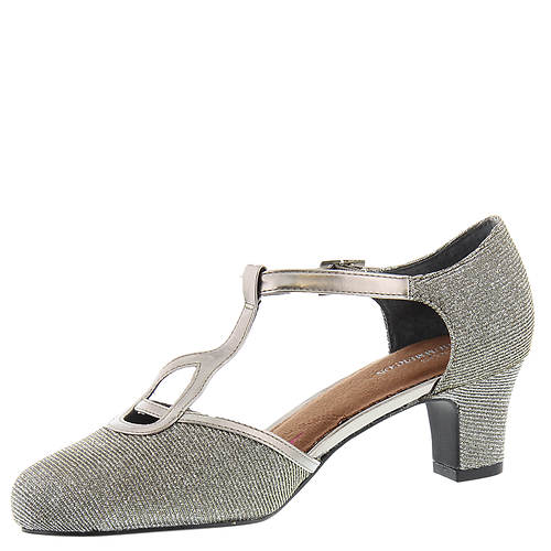 Ros Hommerson Women's Heidi Silver Iridescent Glitter Fabric