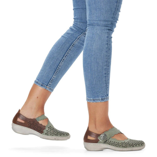 Rieker Women's Doris G4 Sandals Mint