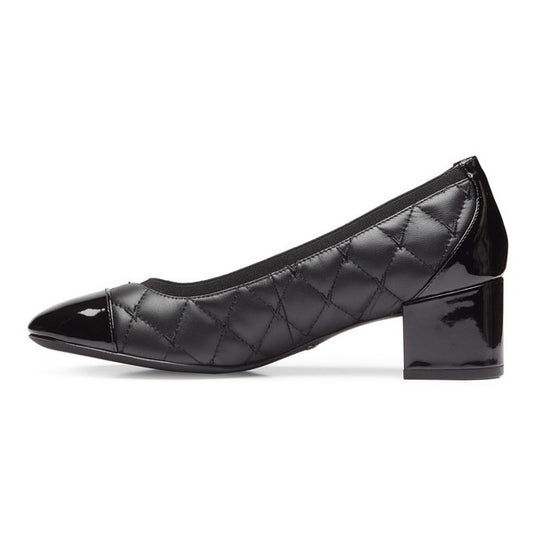 Vionic Women's Ruby Block Heel Black Leather