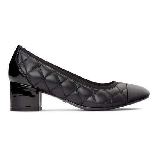 Vionic Women's Ruby Block Heel Black Leather