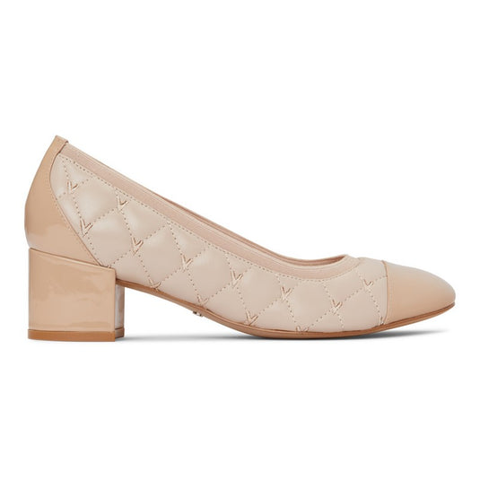 Vionic Women's Ruby Block Heel Nude Leather