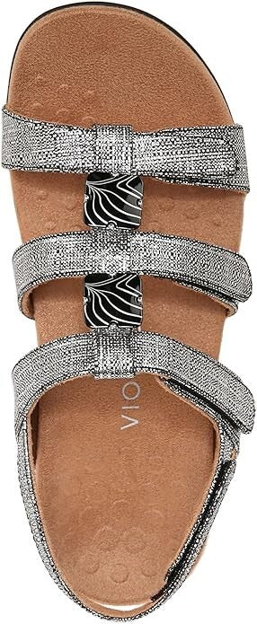 Vionic Women's Amber Sandals Black Metallic