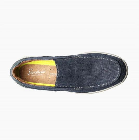 Florsheim Men's Great Lakes Canvas Moc Toe Slip-on Navy