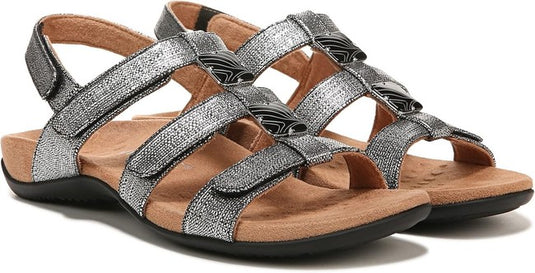Vionic Women's Amber Sandals Black Metallic