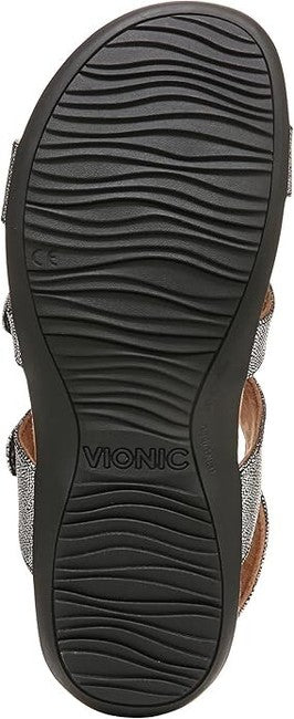Vionic Women's Amber Sandals Black Metallic