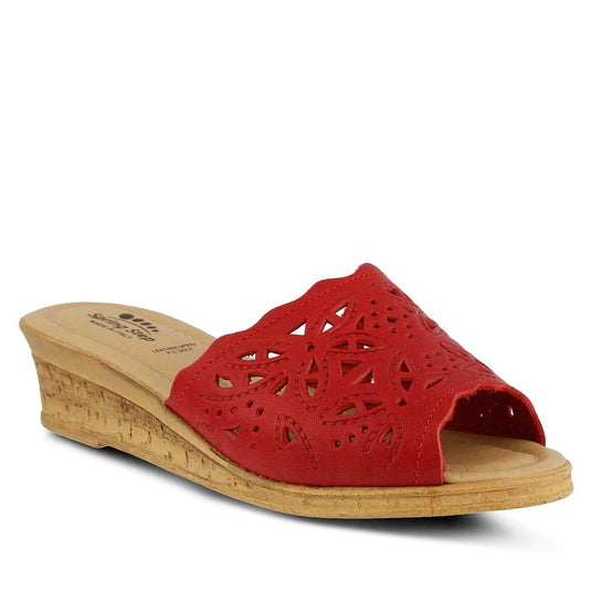 Spring Step Women's Estella-R Slide Sandal Red