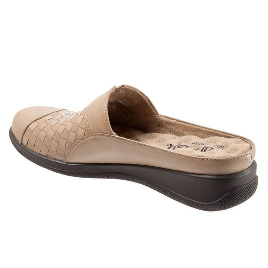 Softwalk Women's San Marcos Woven Mules Cement