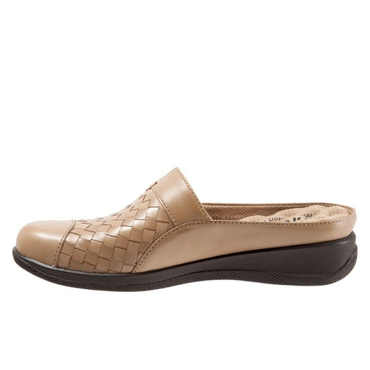 Softwalk Women's San Marcos Woven Mules Cement