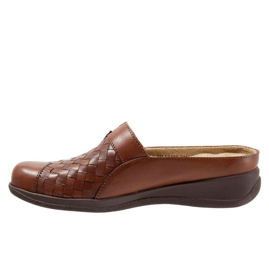 Softwalk Women's San Marcos Woven Mules Rust