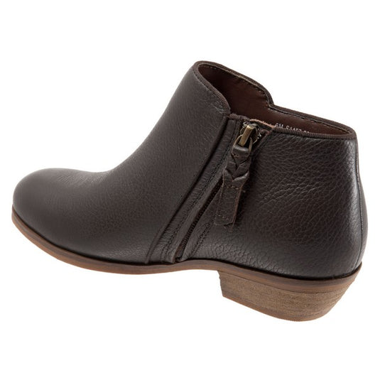 Softwalk Women's Rocklin Ankle Boot Dark Brown