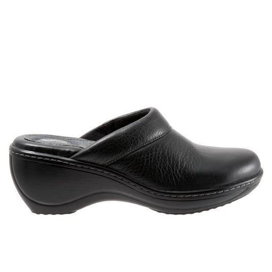 Softwalk Women's Murietta Clog Black Leather