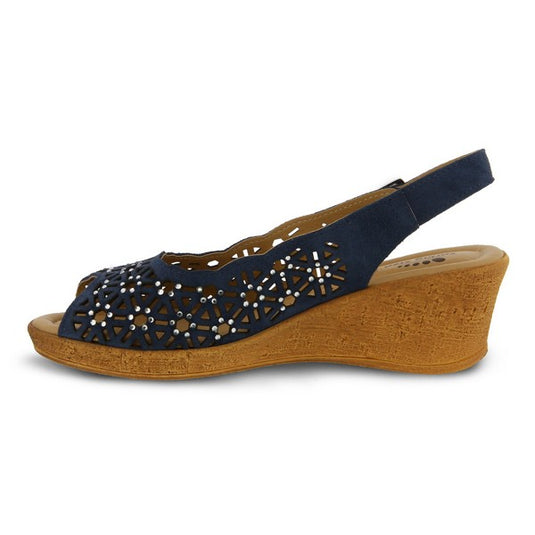 Spring Step Women's Saibara Sandals Navy