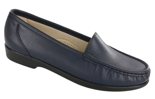 SAS Women's Simplify Slip On Loafer Navy