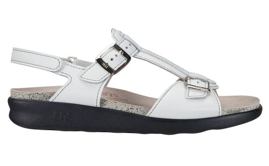 SAS Women's Captiva T-Strap Sandal White